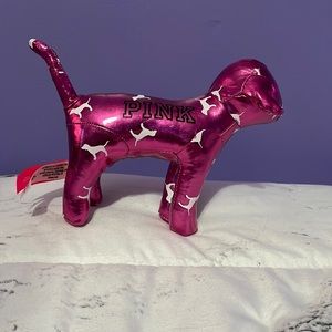 Mini metallic PINK dog plush